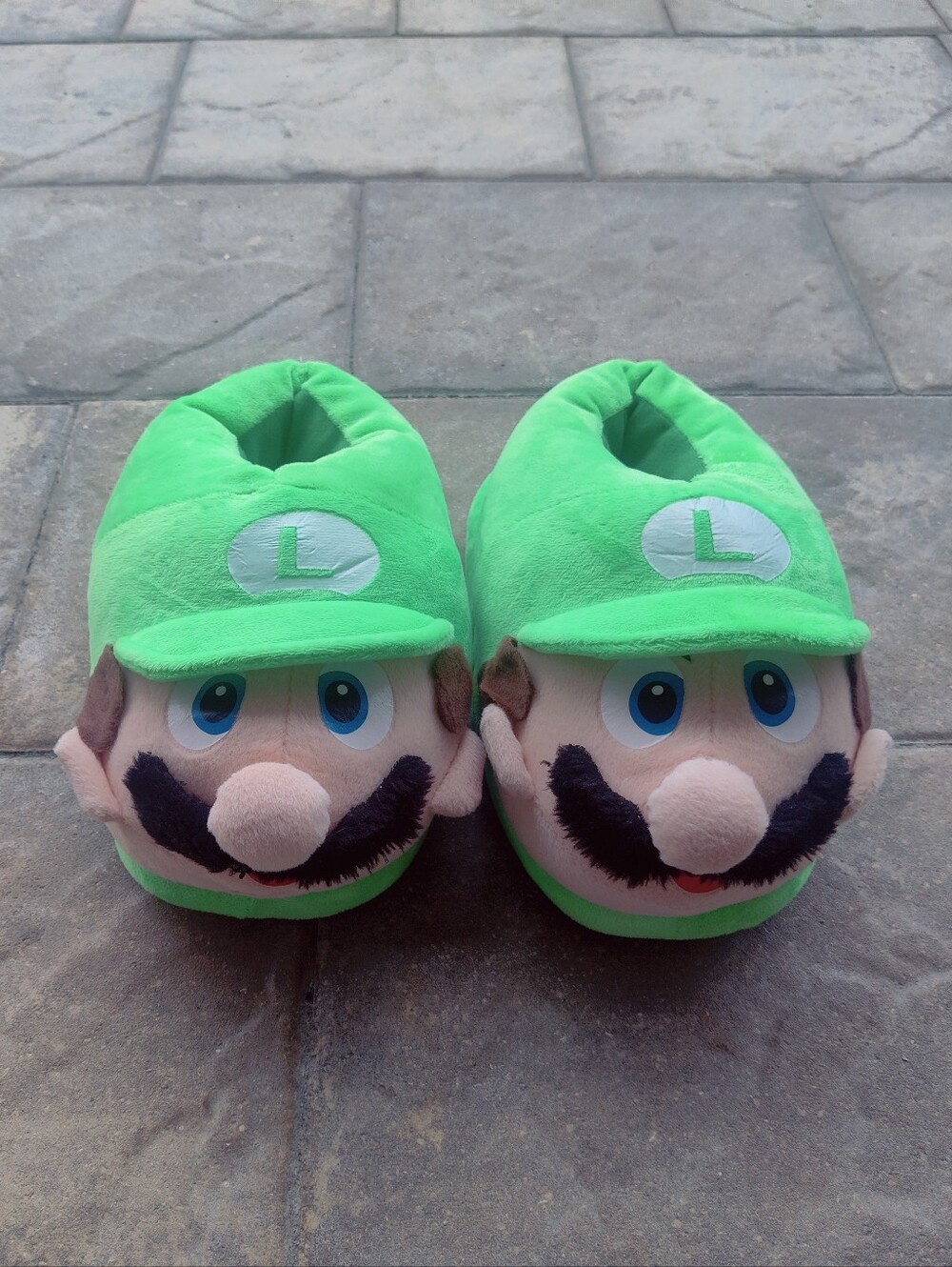 Luigi Plush Character Kids  Slippers